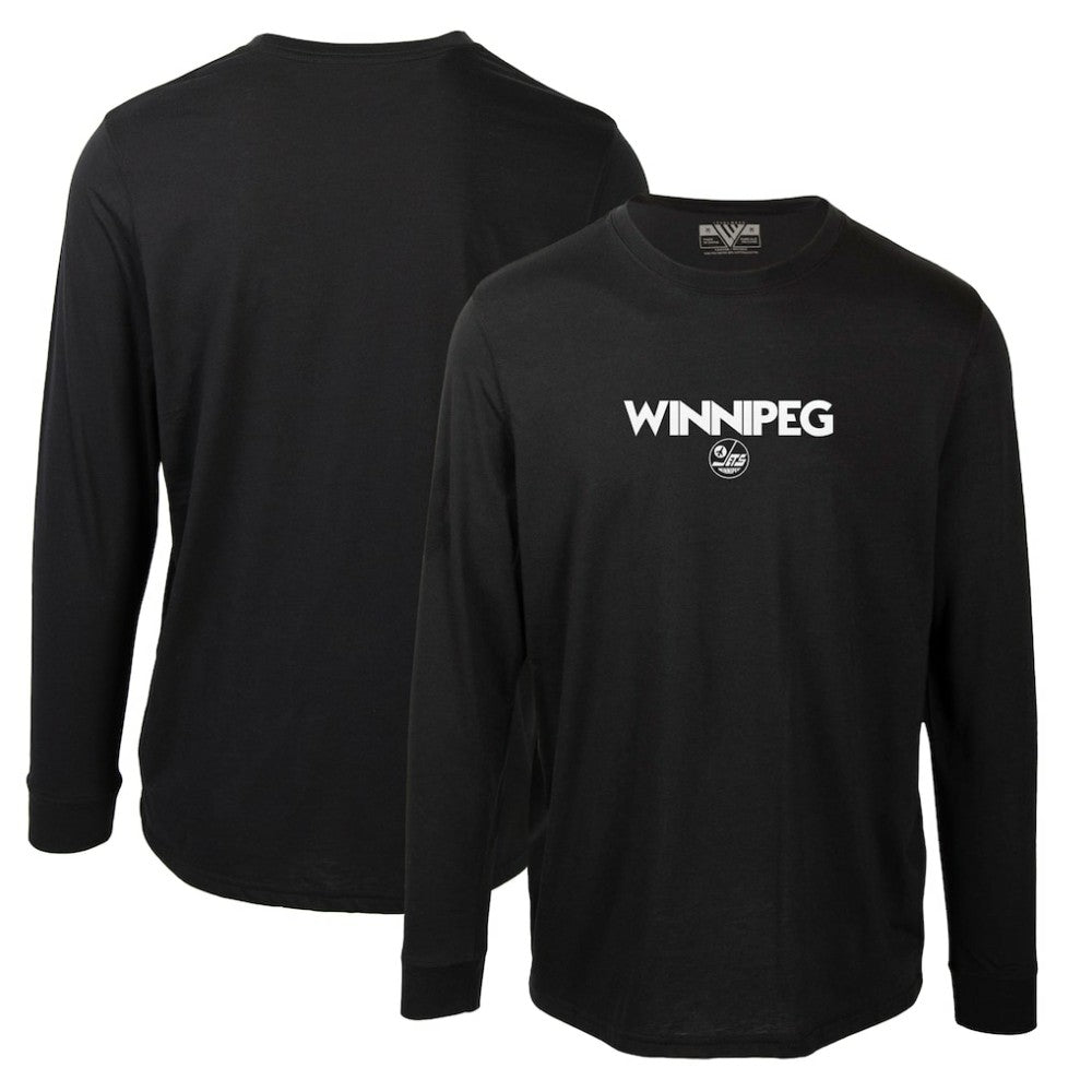 Winnipeg Jets Levelwear Oscar City Capsule Long Sleeve T-Shirt - Black | US 201531226