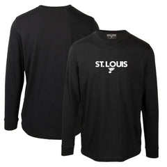 St. Louis Blues Levelwear Oscar City Capsule Long Sleeve T-Shirt - Black | US 201531229