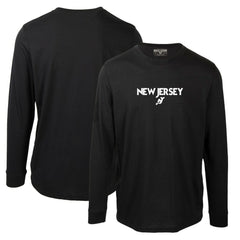 New Jersey Devils Levelwear Oscar City Capsule Long Sleeve T-Shirt - Black | US 201531249