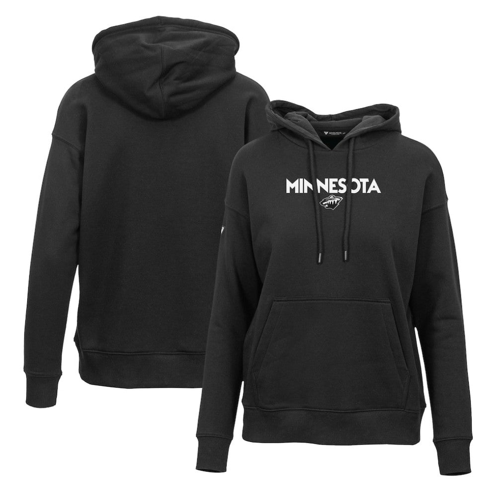 Minnesota Wild Levelwear Women's Adorn City Capsule Pullover Hoodie - Black | US 201531351