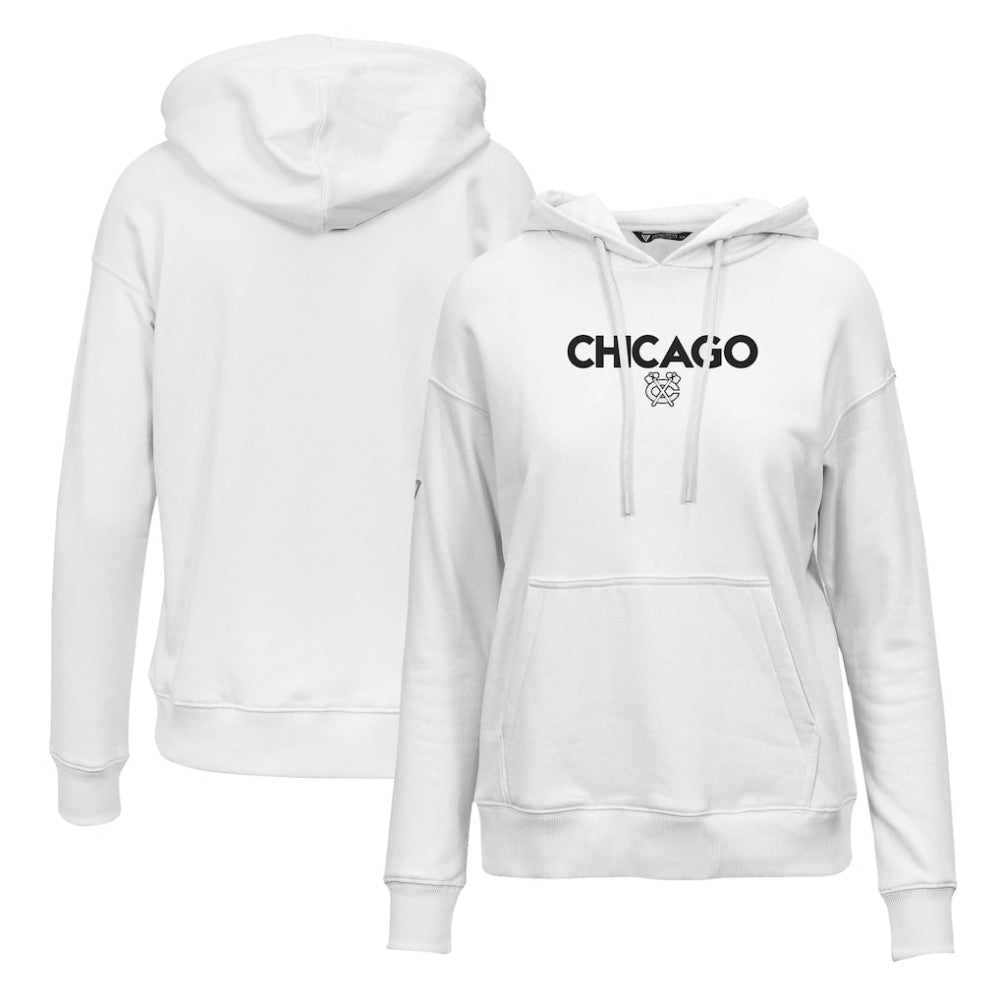 Chicago Blackhawks Levelwear Women's Adorn City Capsule Pullover Hoodie - White | US 201531373
