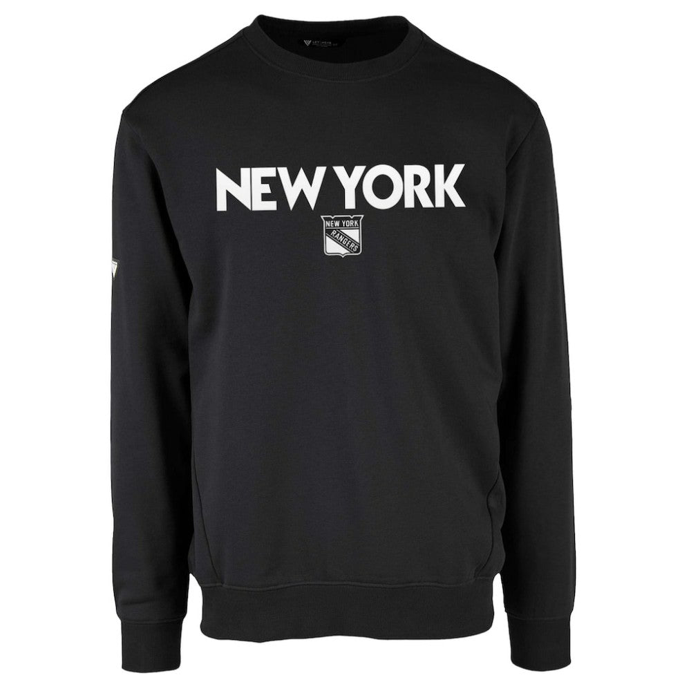 New York Rangers Levelwear Zane City Capsule Pullover Sweatshirt - Black | US 201531380