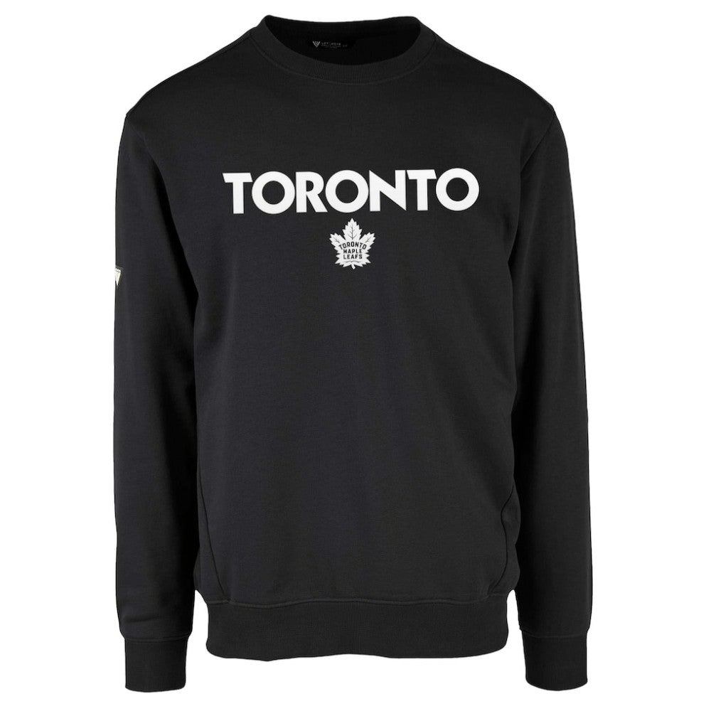 Toronto Maple Leafs Levelwear Zane City Capsule Pullover Sweatshirt - Black | US 201531404