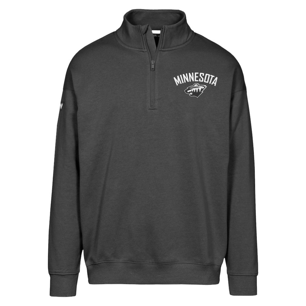 Minnesota Wild Levelwear Murray City Capsule Quarter-Zip Sweatshirt - Black | US 201531516