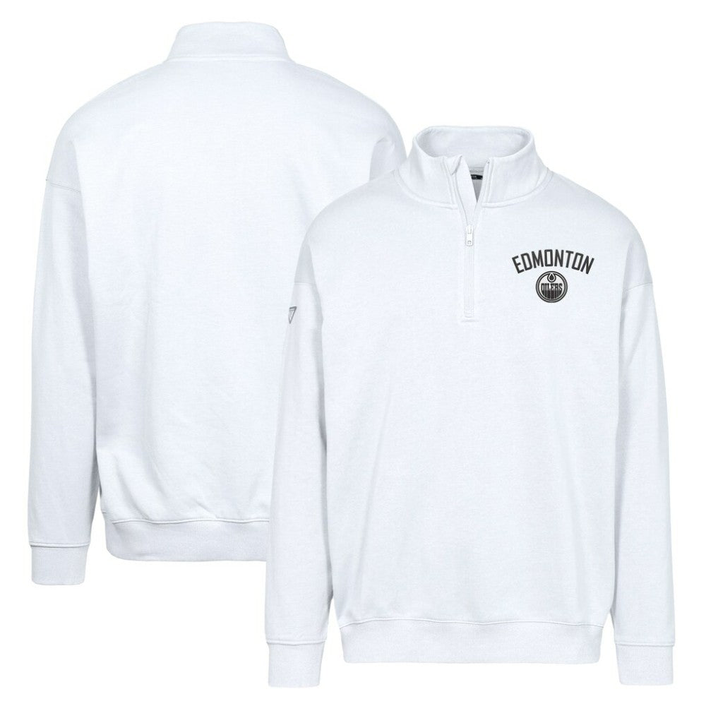 Edmonton Oilers Levelwear Murray City Capsule Quarter-Zip Sweatshirt - White | US 201531537