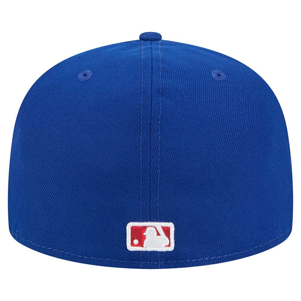Chicago Cubs New Era Checkered Undervisor 59FIFTY Fitted Hat - Royal Hats