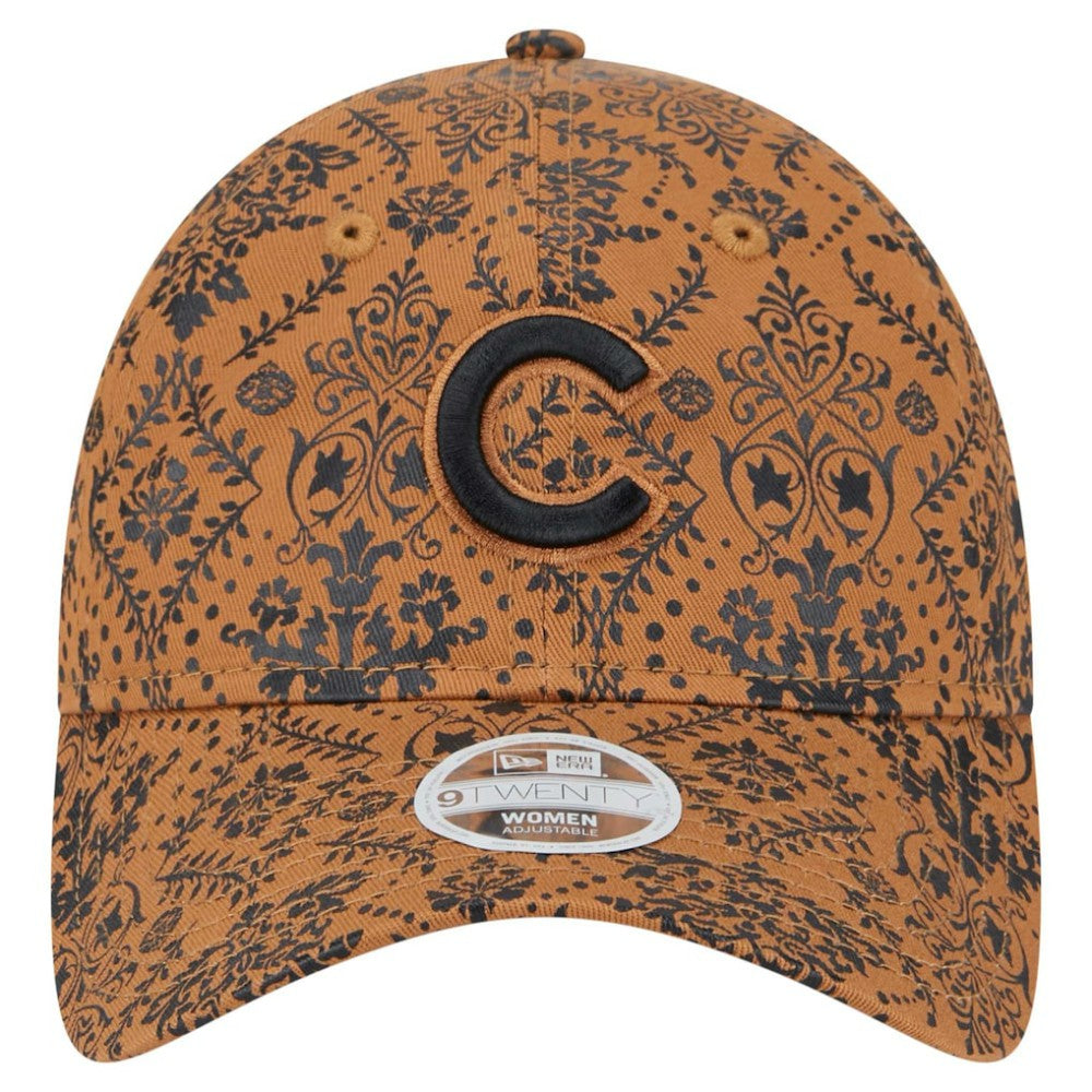 Chicago Cubs New Era Women's Vintage Deco 9TWENTY Adjustable Hat - Brown Hats