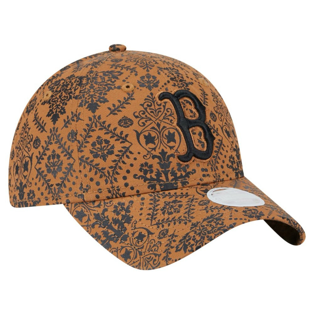 Boston Red Sox New Era Women's Vintage Deco 9TWENTY Adjustable Hat - Brown Hats