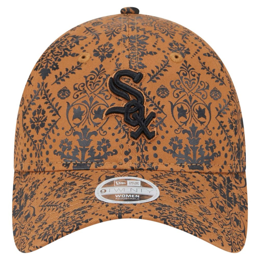 Chicago White Sox New Era Women's Vintage Deco 9TWENTY Adjustable Hat - Brown Hats