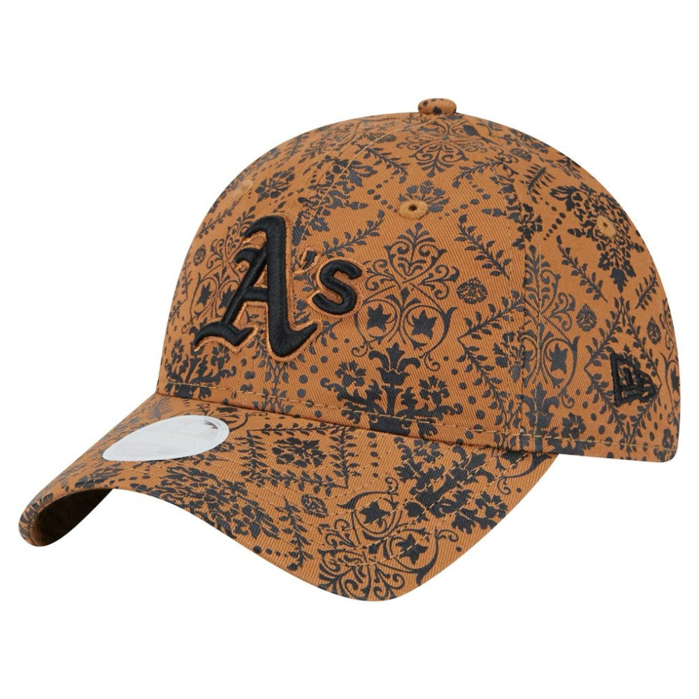 Athletics New Era Women's Vintage Deco 9TWENTY Adjustable Hat - Brown Hats