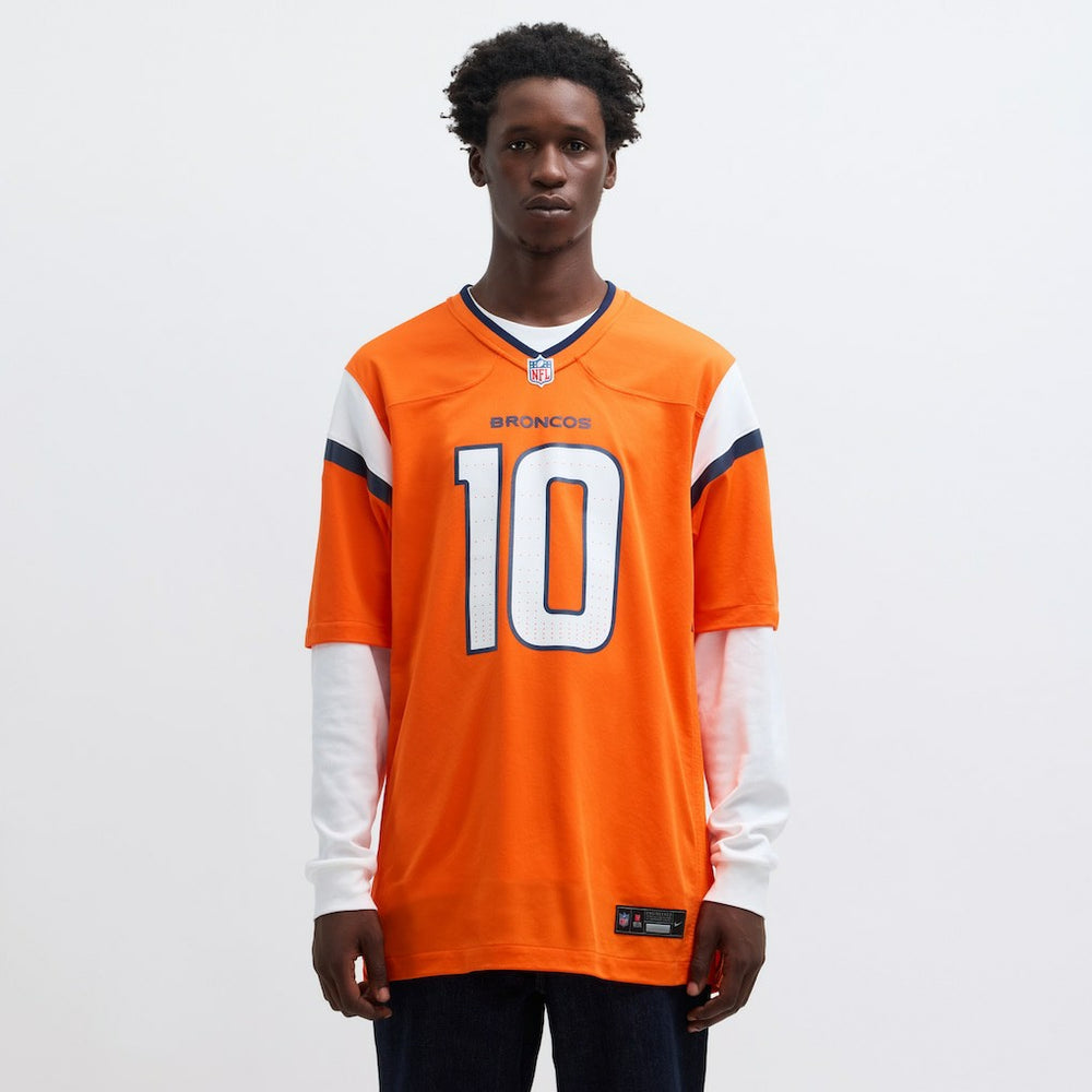 Bo Nix Denver Broncos Player Game Jersey - Orange Jerseys