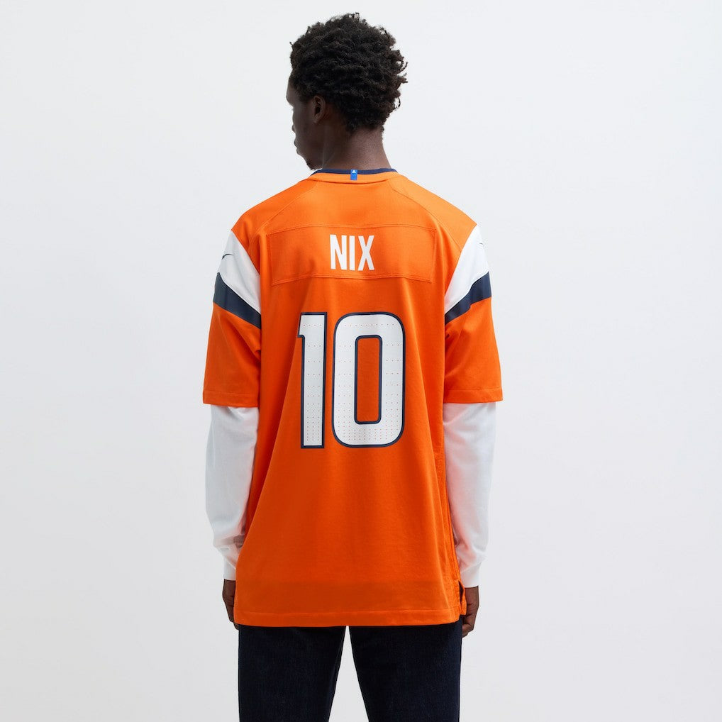 Bo Nix Denver Broncos Player Game Jersey - Orange Jerseys