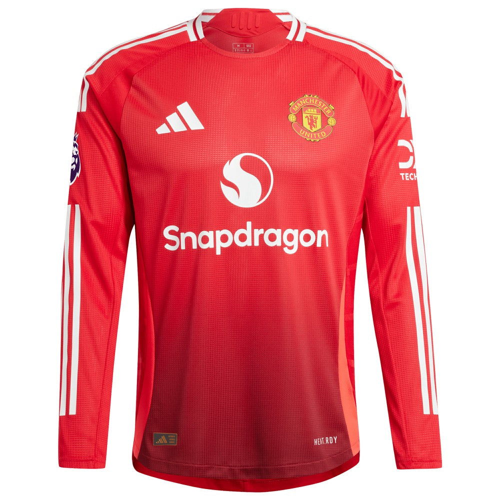 Manchester United 2024/25 Home Custom Long Sleeve Jersey Red - Adidas online