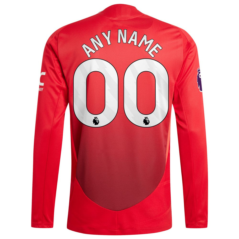 Manchester United 2024/25 Home Custom Long Sleeve Jersey Red - Adidas online