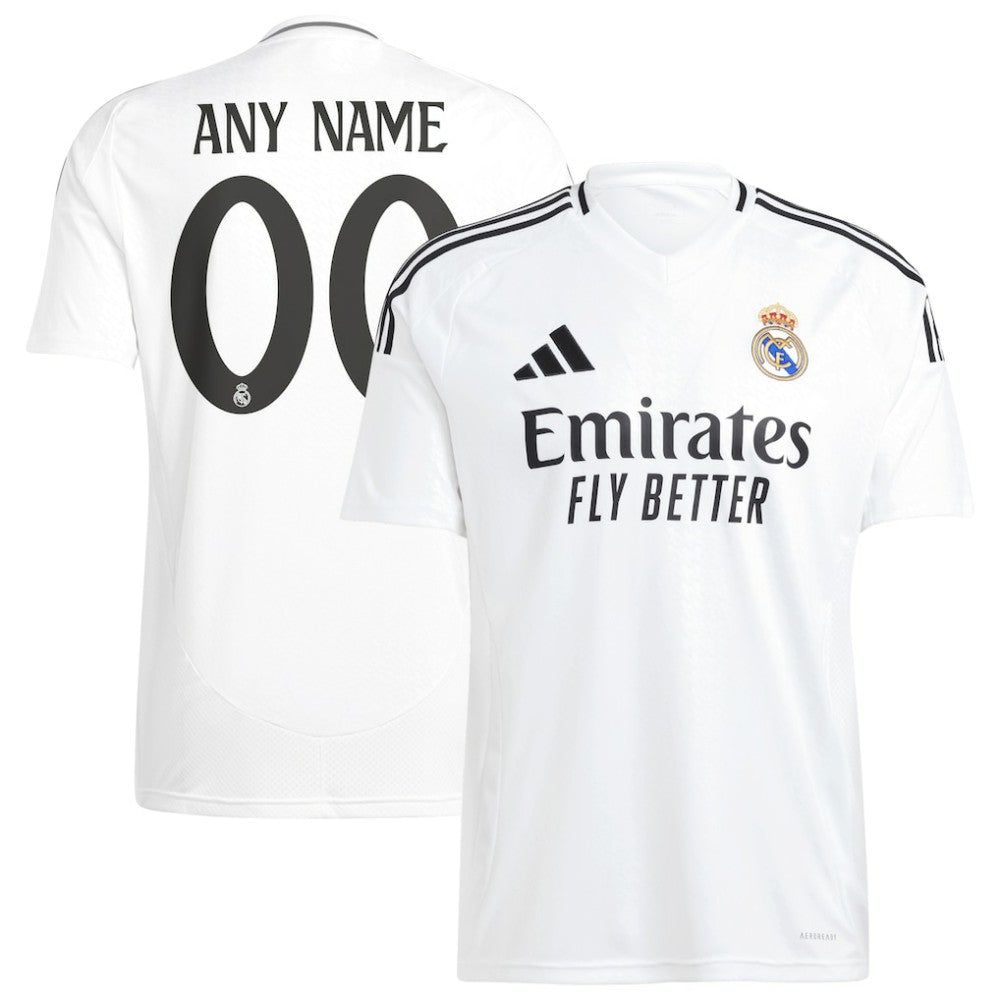 Real Madrid 2024/25 Home Replica Custom Jersey White - Adidas