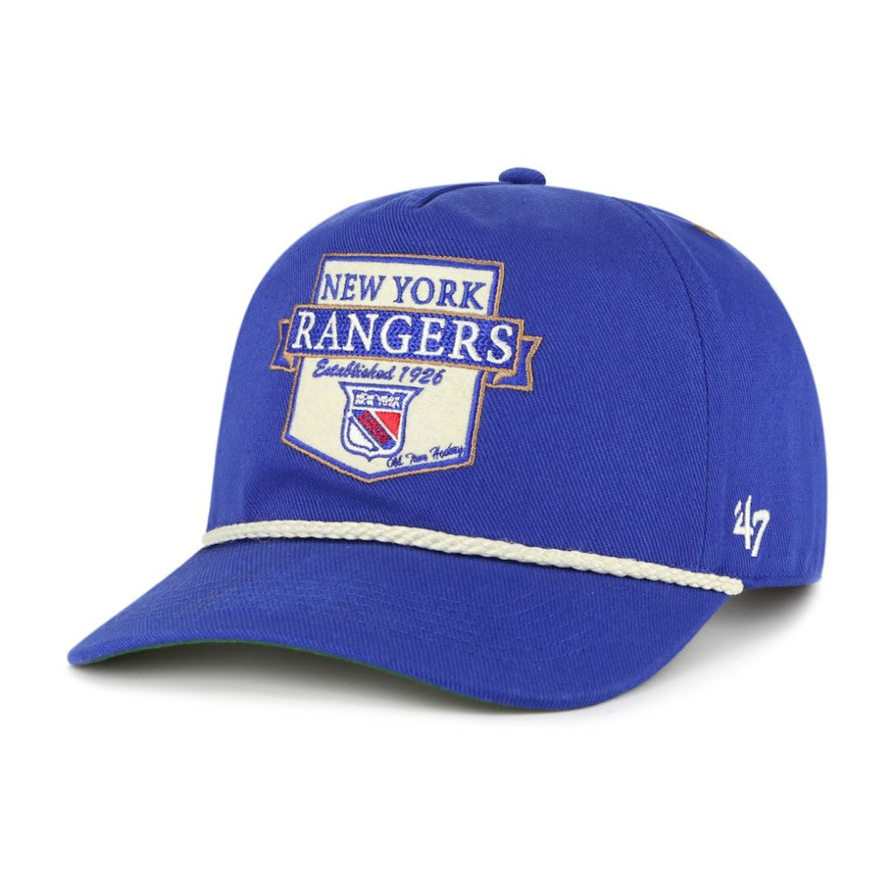New York Rangers '47 Old Time Hockey Rafter Sure Shot Hitch Adjustable Hat - Blue | US 201534459