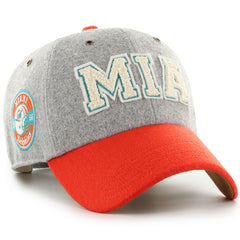 Miami Dolphins Stoney Clover Lane x '47 Unisex Block Clean Up Adjustable Hat - Gray/Orange Hats