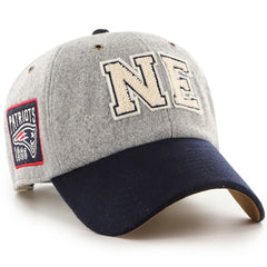 New England Patriots Stoney Clover Lane x '47 Unisex Block Clean Up Adjustable Hat - Gray/Navy Hats