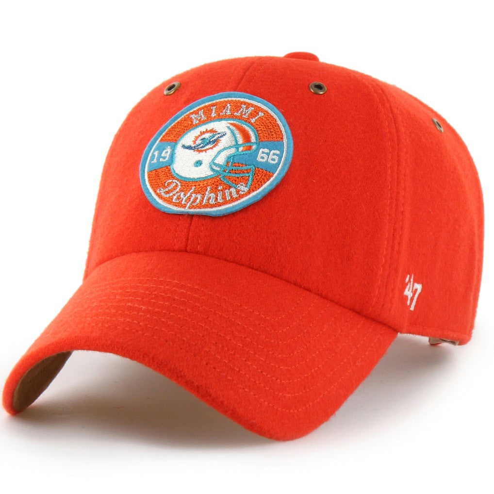 Miami Dolphins Stoney Clover Lane x '47 Unisex Field Goal Clean Up Adjustable Hat - Orange Hats