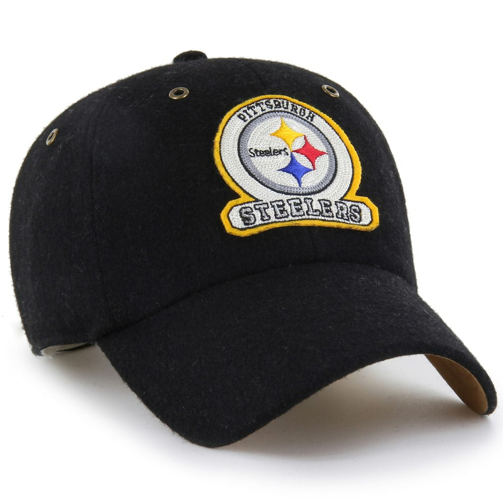Pittsburgh Steelers Stoney Clover Lane x '47 Unisex Field Goal Clean Up Adjustable Hat - Black Hats