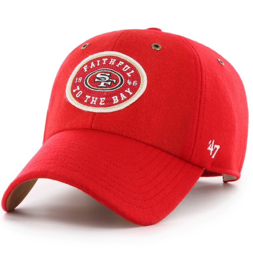 San Francisco 49ers Stoney Clover Lane x '47 Unisex Field Goal Clean Up Adjustable Hat - Scarlet Hats
