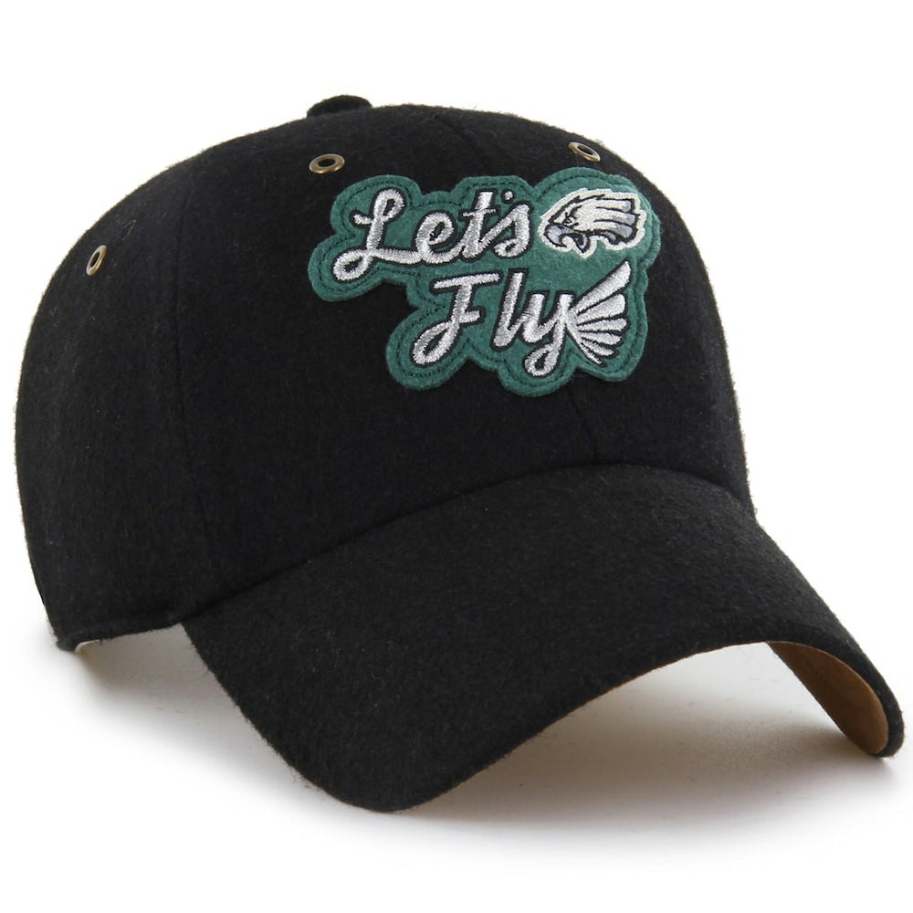 Philadelphia Eagles Stoney Clover Lane x '47 Unisex Field Goal Clean Up Adjustable Hat - Black Hats