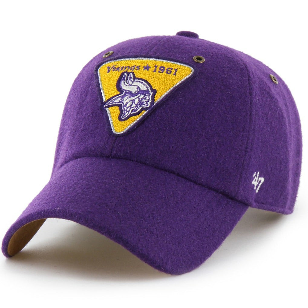 Minnesota Vikings Stoney Clover Lane x '47 Unisex Field Goal Clean Up Adjustable Hat - Purple Hats