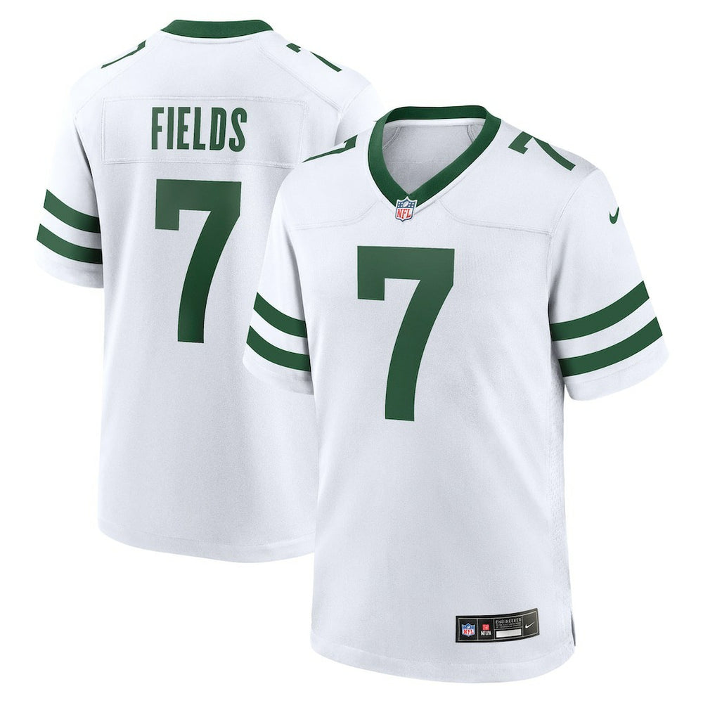 Justin Fields New York Jets Game Jersey - Legacy White Jerseys