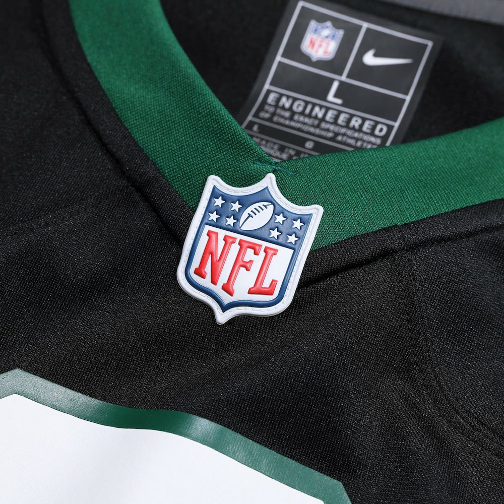 Justin Fields New York Jets Game Jersey - Stealth Black Jerseys