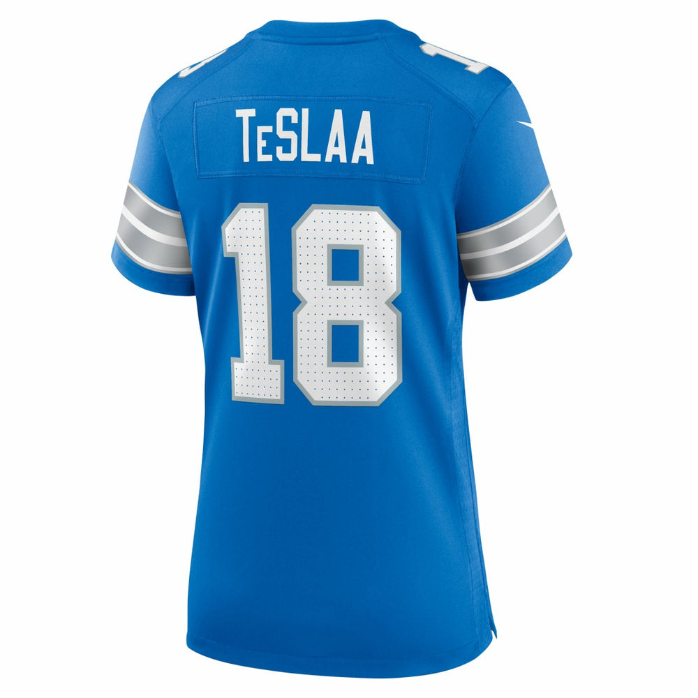 Isaac TeSlaa Detroit Lions Women's Game Player Jersey - Blue Jerseys