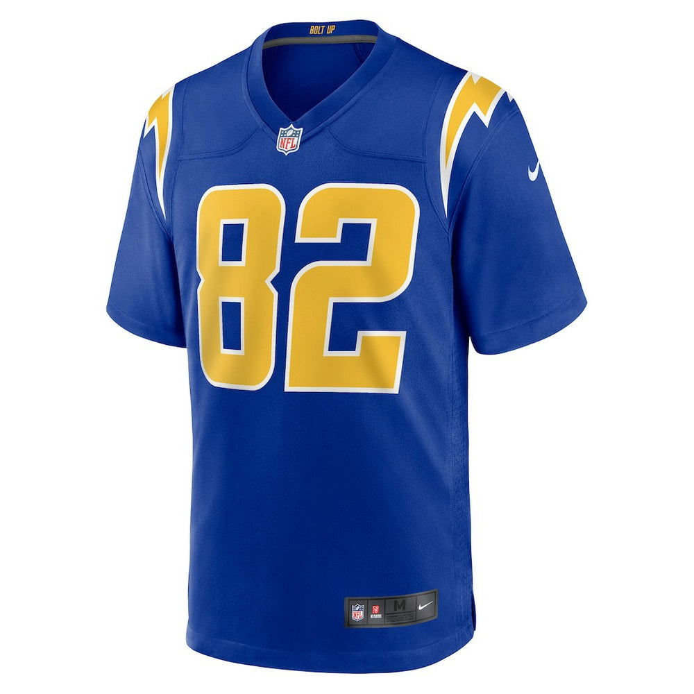 Brenden Rice Los Angeles Chargers 2nd Alternate Game Player Jersey - Royal Jerseys