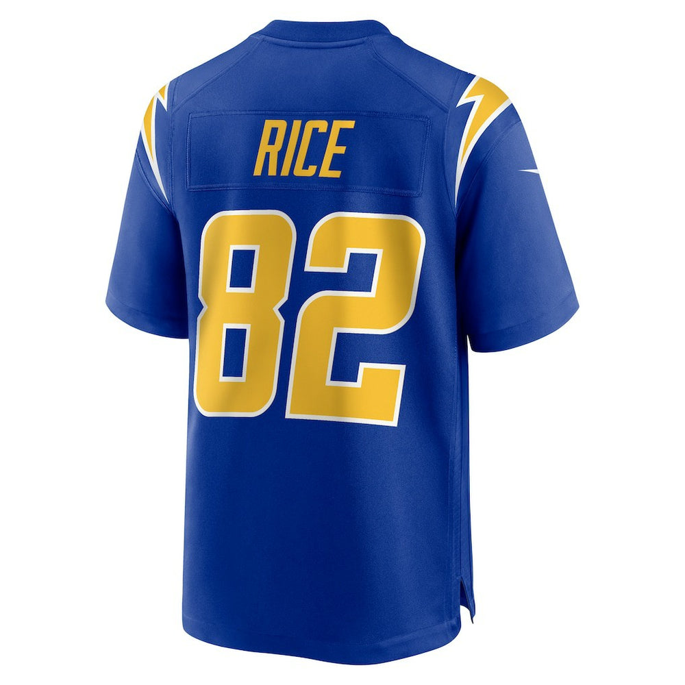 Brenden Rice Los Angeles Chargers 2nd Alternate Game Player Jersey - Royal Jerseys
