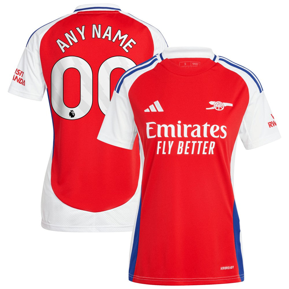 Arsenal Women's 2024/25 Home Replica Custom Jersey – Red - Adidas on sale