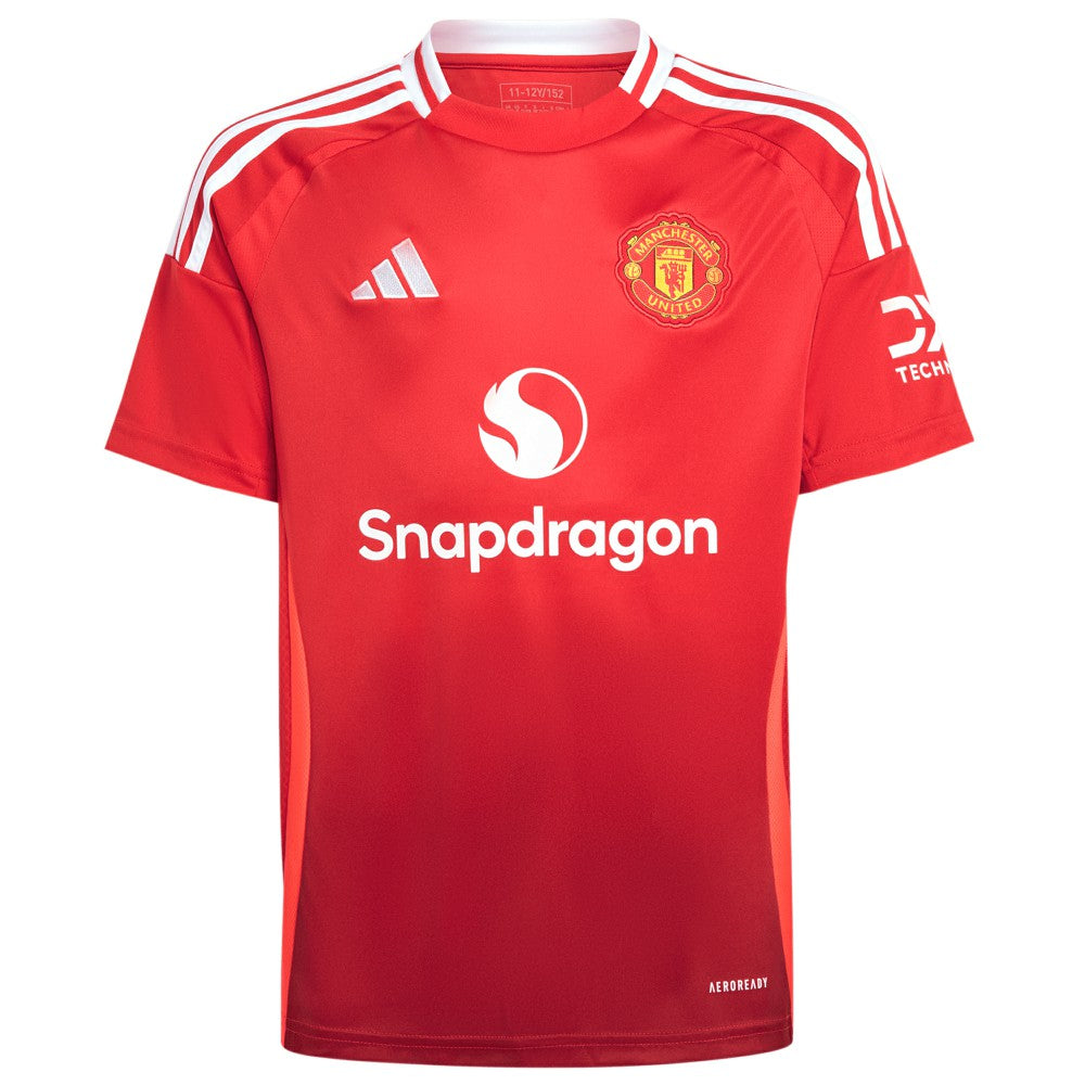 Manchester United Youth 2024/25 Home Replica Custom Jersey Red - Adidas cheap