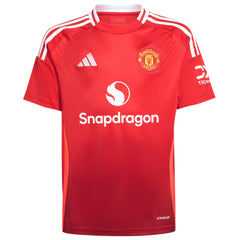 Manchester United Youth 2024/25 Home Replica Custom Jersey Red - Adidas cheap
