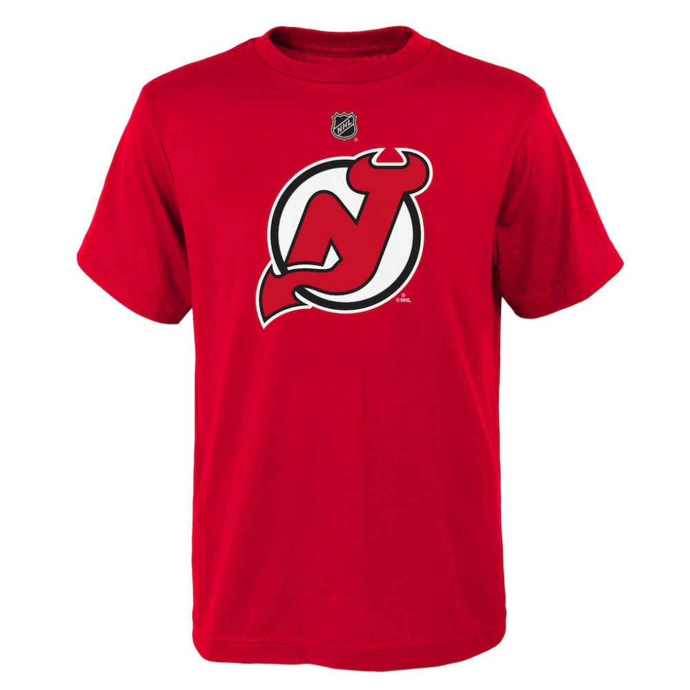 New Jersey Devils Youth Primary Logo T-Shirt - Red | US 201535314