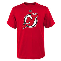 New Jersey Devils Youth Primary Logo T-Shirt - Red | US 201535314