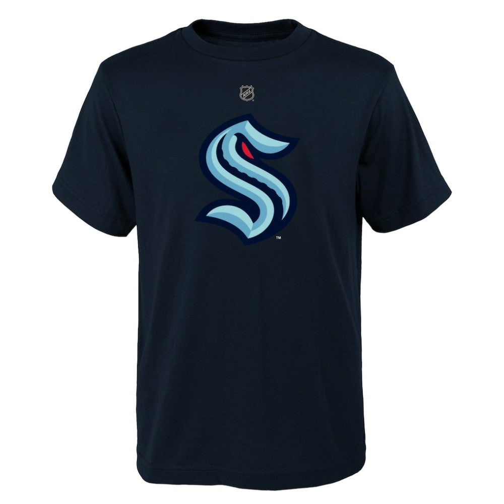 Seattle Kraken Youth Primary Logo T-Shirt - Deep Sea Blue | US 201535346