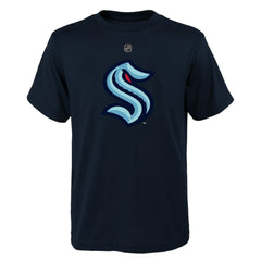 Seattle Kraken Youth Primary Logo T-Shirt - Deep Sea Blue | US 201535346