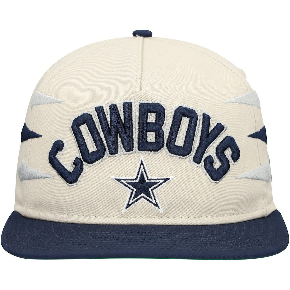 Dallas Cowboys New Era Athletic Golfer Adjustable Hat - Stone/Navy Hats