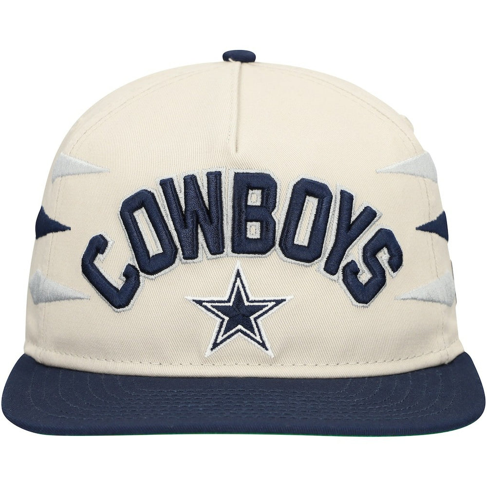 Dallas Cowboys New Era Athletic Golfer Adjustable Hat - Stone/Navy Hats