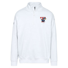 Toronto Blue Jays Levelwear Murray Core Logo Quarter-Zip Pullover Top - White Pullover