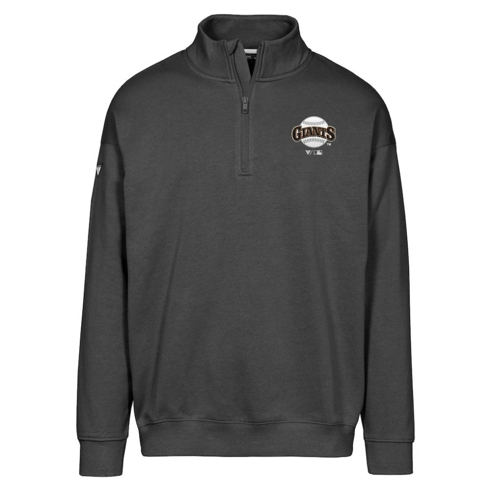 San Francisco Giants Levelwear Murray Core Logo Quarter-Zip Pullover Top - Black Pullover