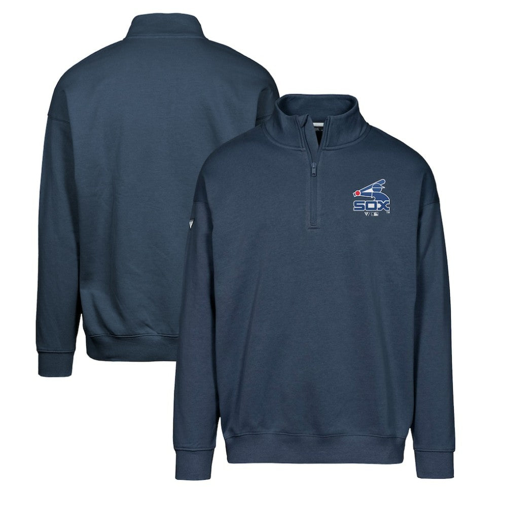 Chicago White Sox Levelwear Murray Core Logo Quarter-Zip Pullover Top - Navy Pullover