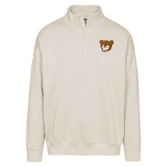 Chicago Cubs Levelwear Murray Core Logo Quarter-Zip Pullover Top - Khaki Pullover