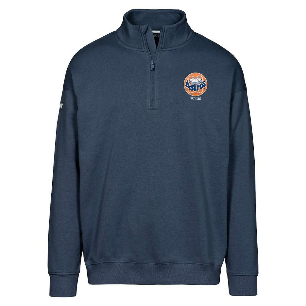 Houston Astros Levelwear Murray Core Logo Quarter-Zip Pullover Top - Navy Pullover
