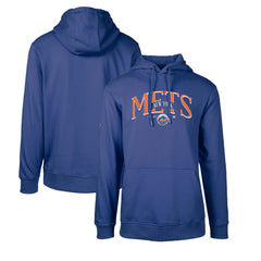 New York Mets Levelwear Cooperstown Collection Podium Retro Spellout Pullover Hoodie - Royal Hoodies