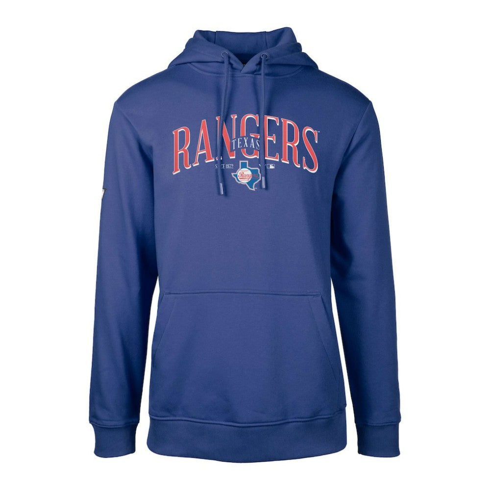 Texas Rangers Levelwear Cooperstown Collection Podium Retro Spellout Pullover Hoodie - Royal Hoodies