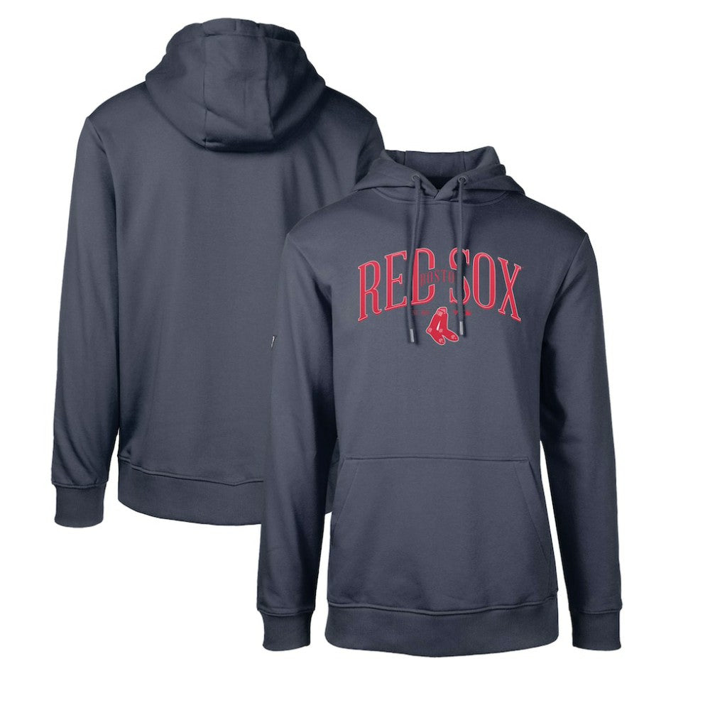 Boston Red Sox Levelwear Cooperstown Collection Podium Retro Spellout Pullover Hoodie - Navy Hoodies