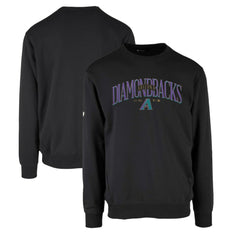 Arizona Diamondbacks Levelwear Zane Cooperstown Collection Retro Spellout Pullover Sweatshirt - Black Pullover